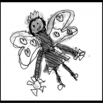 Childs Drawing: Butterfly Princess